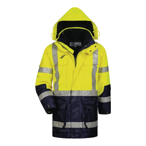 Parka d'avertissement Elysee Jekyll jaune/marine