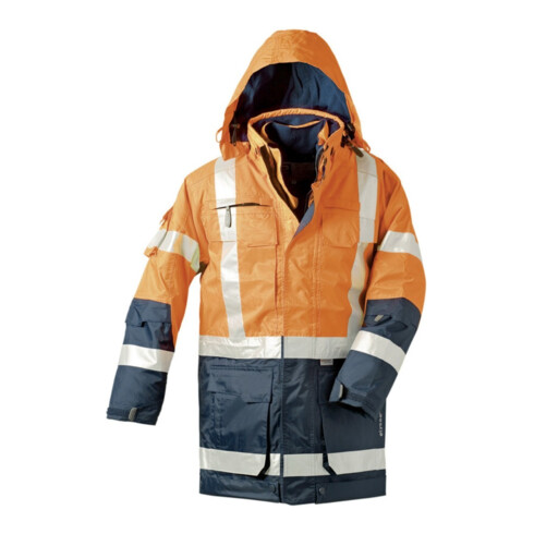 Parka de signalisation Elysee Wallace orange/marine