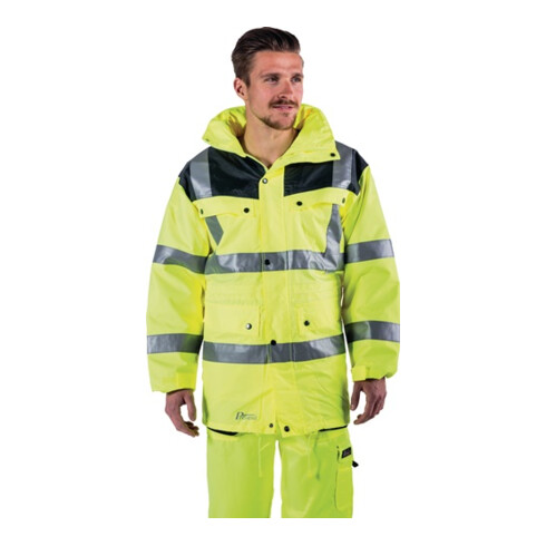 Parka de protection EN471/343 Kl.2 jaune/gris