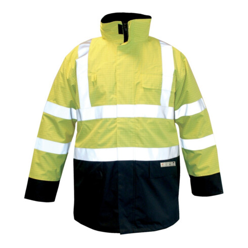 Parka M-Safe Multinorm jaune-bleu, taille S