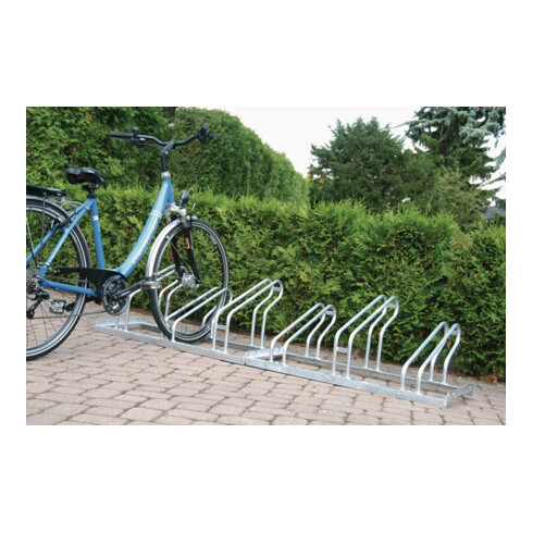 Parkings râtelier à vélos 1-côté 90 degr. galvanisé nbre. d'empattements 4 p. vi