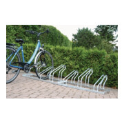 Parkings râtelier à vélos WSM 1 côté 90 degrés, galvanisé, nombre d'empattements 6 pièces
