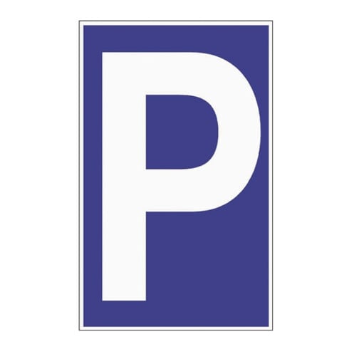 Parkplatzbeschilderung Parken L250xB400mm Ku.blau/weiß