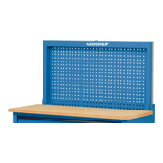 Paroi arrière Gedore vide, peut être fixée à l'établi 1504 XL et 1506 XL, dimensions : H 640 x L 1190 x P 70 mm-1