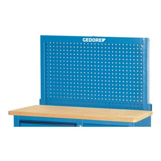 Paroi arrière Gedore vide, peut être fixée par exemple à l'établi 1504 et 1505, dimensions : H 640 x L 1000 x P 70 mm