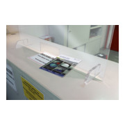 Paroi de protection hygiénique Eichner pour comptoirs et bars, avec passe-plat, grand modèle-3