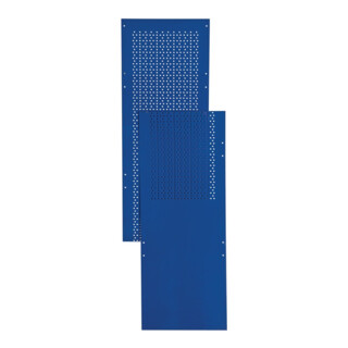 LOGS Panneau latéral en tôle perforée 80 H2000×I390 mm bleu RAL 5022 LOGS