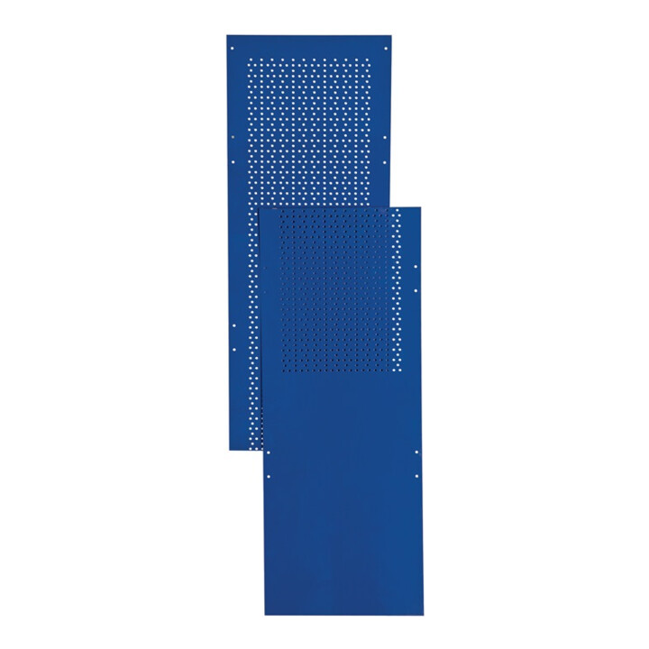 LOGS Panneau latéral en tôle perforée 80 H2000×I390 mm bleu RAL 5022 LOGS
