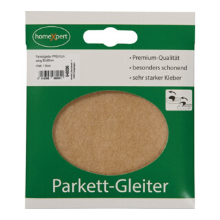 Parkettgleiter Premium 80 × 95 mm feutre naturel coin auto-adhésif Parkettgleiter