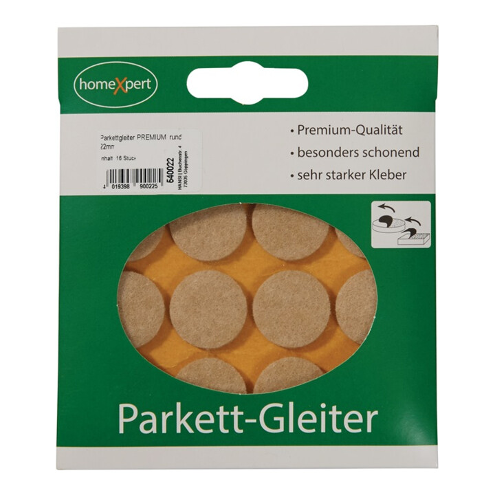 Parquet planeur Premium 22mm feutre naturel rd.selbstkl.