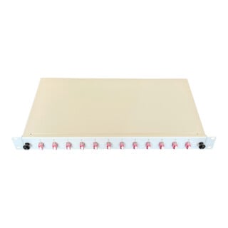 Paschke Boîte de raccordement coulissante 19" 12x LCd OM4 ROSE