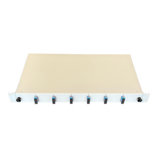 Paschke Spleissbox 19" 6x SCd OS2 blau ausziehbar
