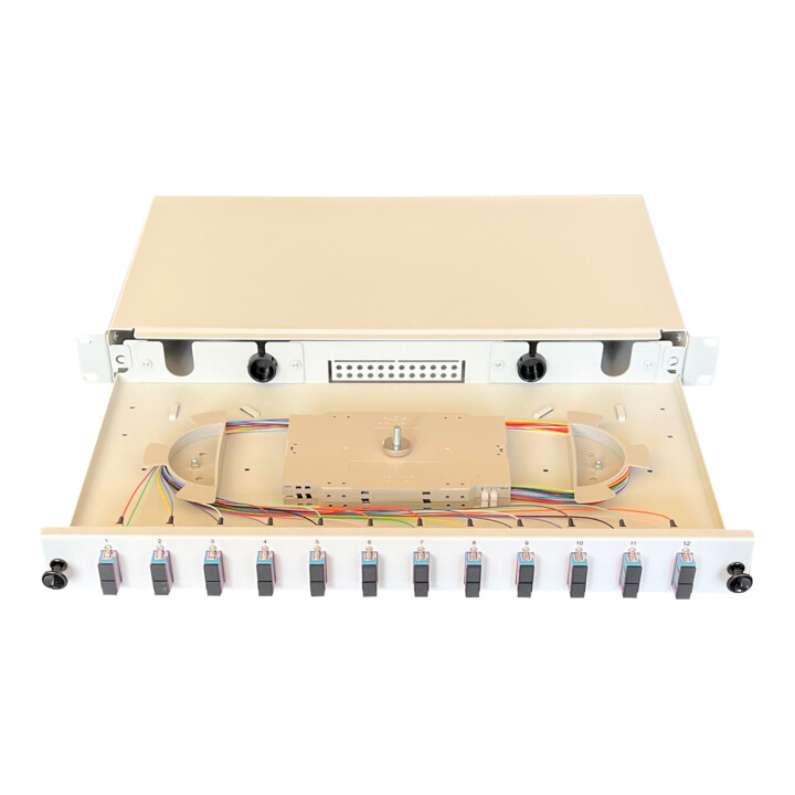 Paschke Spleissbox ausziehbar 19" 12xSCd OM3 AQUA 443705AQ-12SA