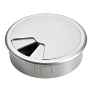 Passage de câbles Hettich, ø 80 mm, optique chrome mat