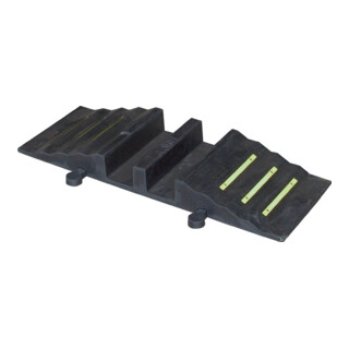Passerelle à tuyau en caoutchouc L855xl302xH84mm jusqu'à 75 mm p. 2 tuyaux PARSC