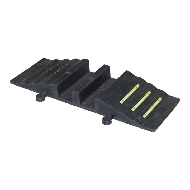Passerelle à tuyau en caoutchouc L855xl302xH84mm jusqu'à 75 mm p. 2 tuyaux PARSC