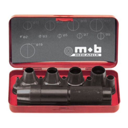 Patentlocheisensatz 11-tlg.Blechkasten PEDDINGHAUS