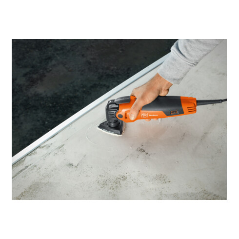 Patin de ponçage, super-souple, Longueur d’arête 80 mm, Montage SL Fein