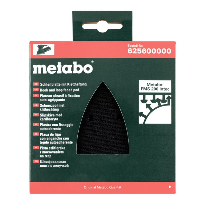 Patin perforé Metabo à bande auto-agrippante