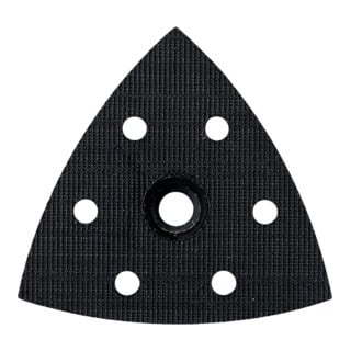 Patin pour ponceuse à patin triangulaire Metabo perforé, à bande auto-agrippante