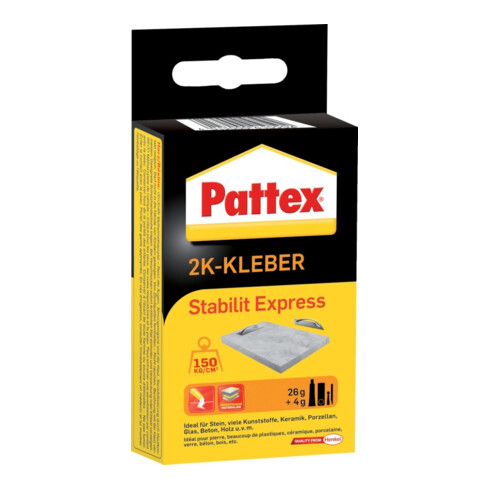 Pattex 2Komponentenkleber 80g Stabilit-Expr. PSE6 b.250kp/cm3