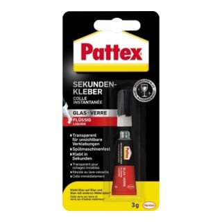 Pattex Colle cyanoacrylate liquide verre 3g