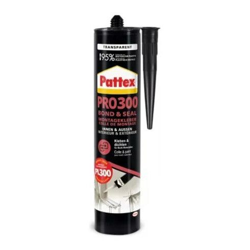 Pattex Colle de montage PRO300 300g transparente
