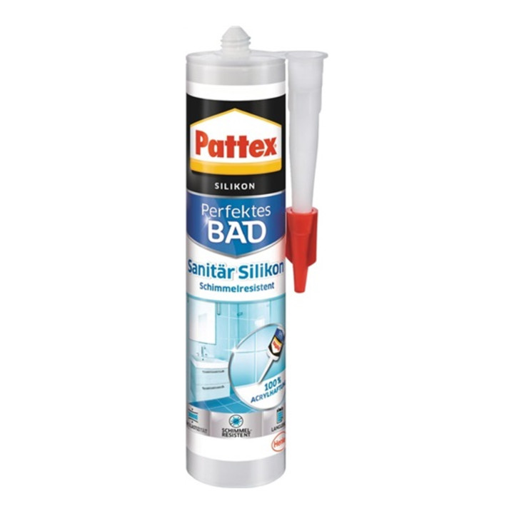 Pattex Dusche& Bad Silikon dunkelgrau300ml -40 bis +120 Grad