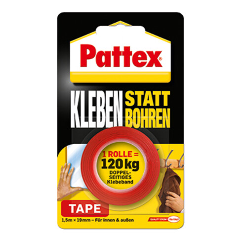 Pattex Kleben statt Bohren Klebeband 1,5m