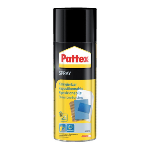 Pattex Power Spray Colle corrigible 400 ml aérosol