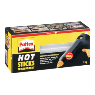 Pattex Schmelzklebstoff transparent hochfest 1kg Paket 1kg Henkel