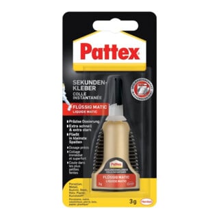 Pattex Sekundenkleber Matic flüssig 3g