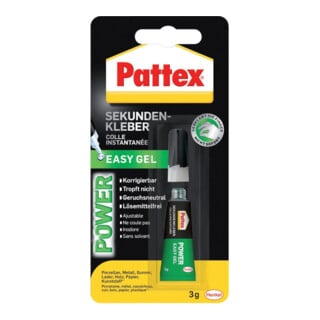 Pattex Sekundenkleber Power Easy Gel 3g