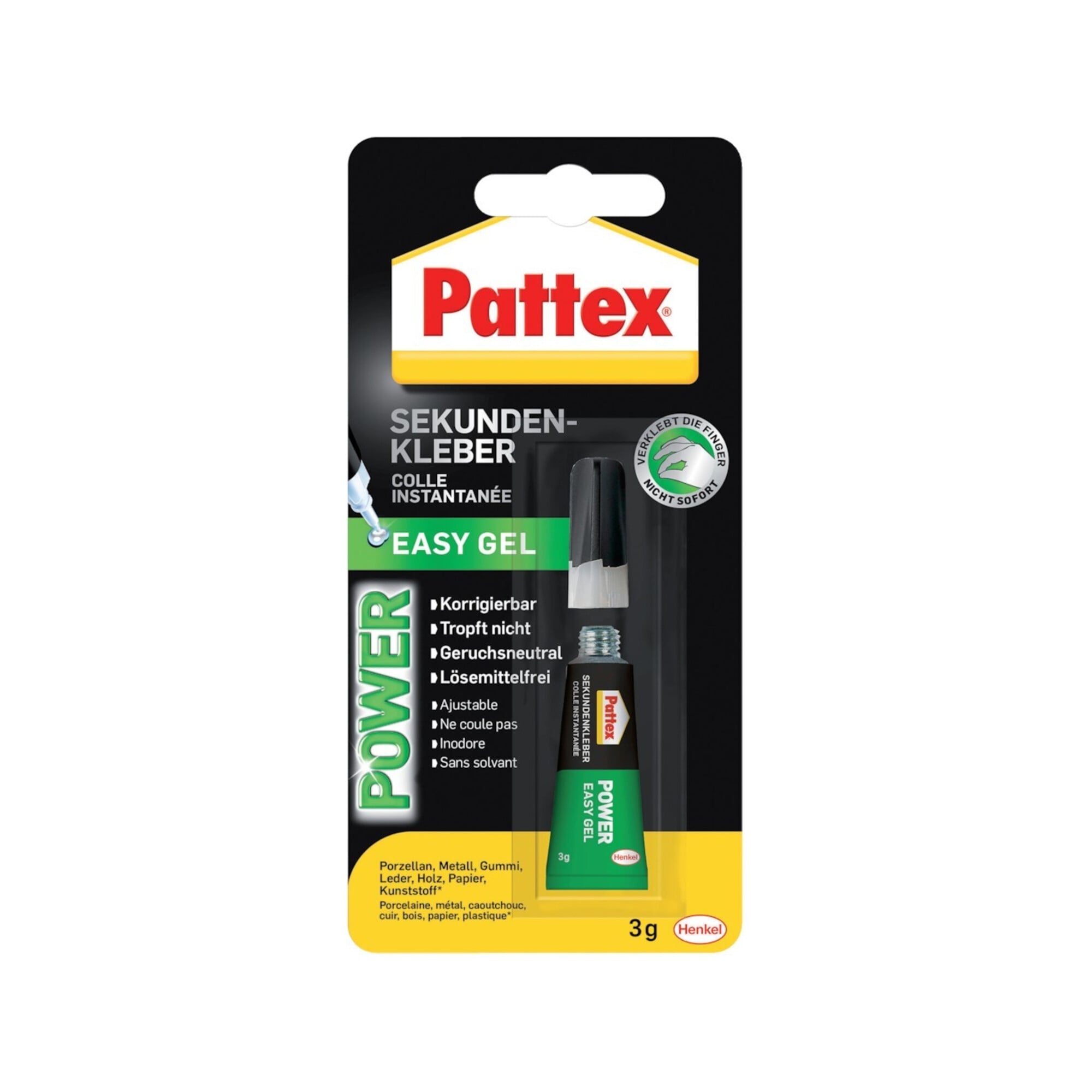 Pattex Sekundenkleber Power Easy Gel 3g