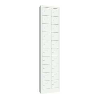 Pavoy Kleinfachschrank, 1950x460x200 mm, 20 Fächer, RAL 7035