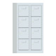 Pavoy Kleinfachschrank, 815x460x200 mm, 8 Fächer, RAL 7035