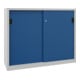 Pavoy Schiebetürenschrank, 1200x1500x400 mm, 4 Böden gepulvert, RAL 7035/5010