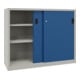Pavoy Schiebetürenschrank, 1200x1500x400 mm, 4 Böden gepulvert, RAL 7035/5010