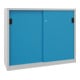 Pavoy Schiebetürenschrank, 1200x1500x400 mm, 4 Böden gepulvert, RAL 7035/5012