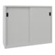 Pavoy Schiebetürenschrank, 1200x1500x400 mm, 4 Böden gepulvert, RAL 7035