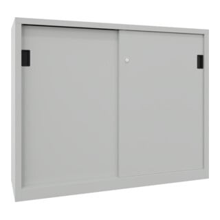 Pavoy Schiebetürenschrank, 1200x1500x400 mm, 4 Böden verzinkt, RAL 7035