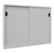 Pavoy Schiebetürenschrank, 1200x1500x400 mm, 4 Böden verzinkt, RAL 7035-1