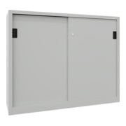 Pavoy Schiebetürenschrank, 1200x1500x400 mm, 4 Böden verzinkt, RAL 7035