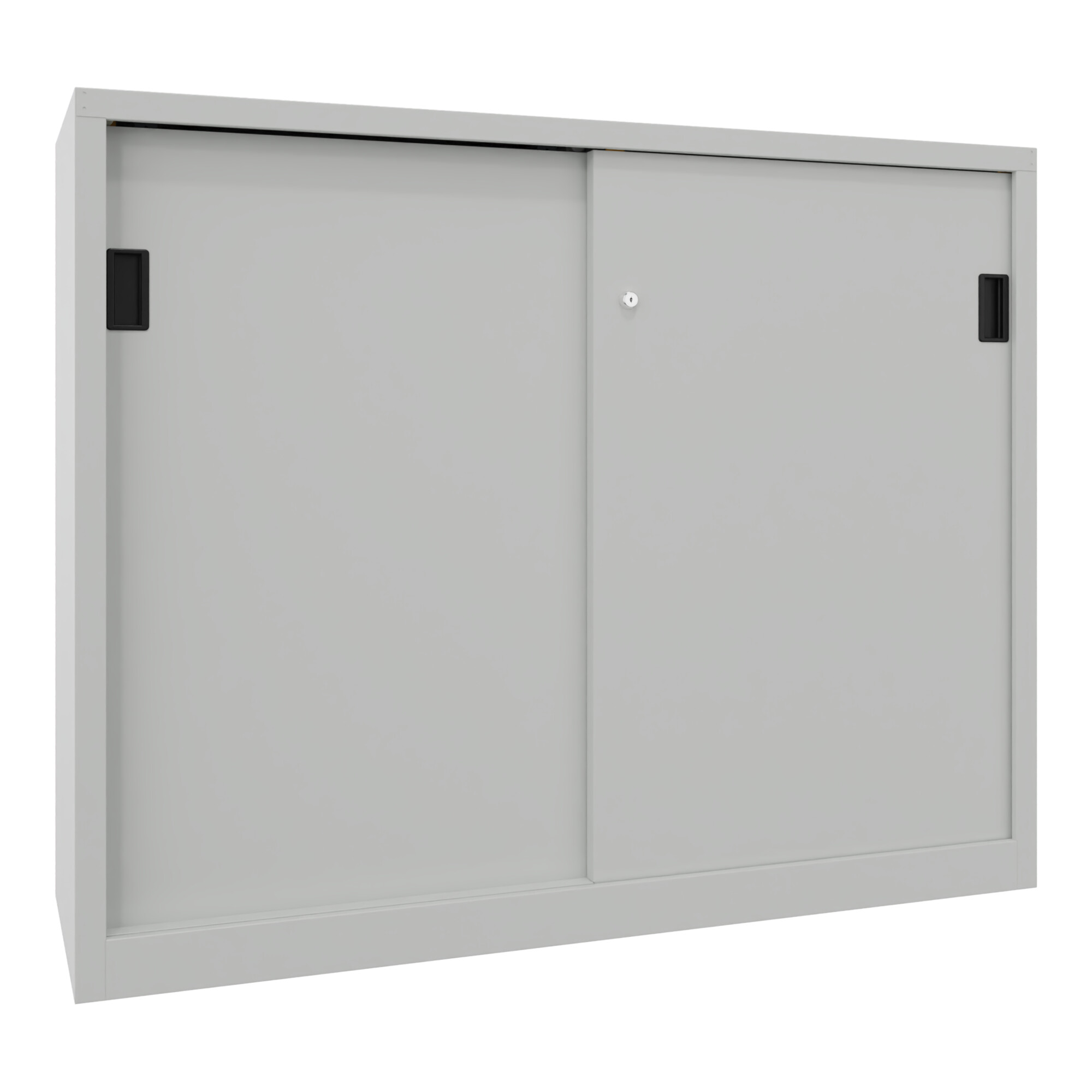 Pavoy Schiebetürenschrank, 1200x1500x400 mm, 4 Böden verzinkt, RAL 7035