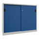 Pavoy Schiebetürenschrank, 1200x1500x600 mm, 4 Böden verzinkt, RAL 7035/5010-1