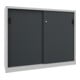 Pavoy Schiebetürenschrank, 1200x1500x600 mm, 4 Böden verzinkt, RAL 7035/7016-1