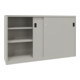 Pavoy Schiebetürenschrank, 1200x2000x400 mm, 4 Böden gepulvert, RAL 7035