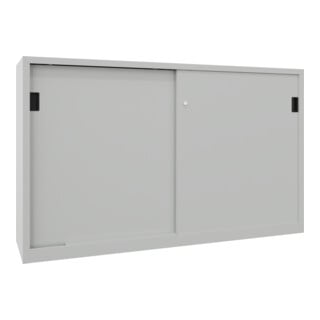 Pavoy Schiebetürenschrank, 1200x2000x600 mm, 4 Böden verzinkt, RAL 7035