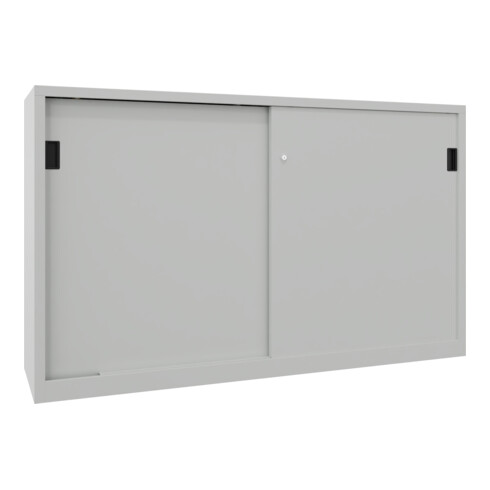 Pavoy Schiebetürenschrank, 1200x2000x600 mm, 4 Böden verzinkt, RAL 7035