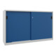 Pavoy Schiebetürenschrank, 1200x2000x600 mm, 4 Böden verzinkt, RAL 7035/5010-1